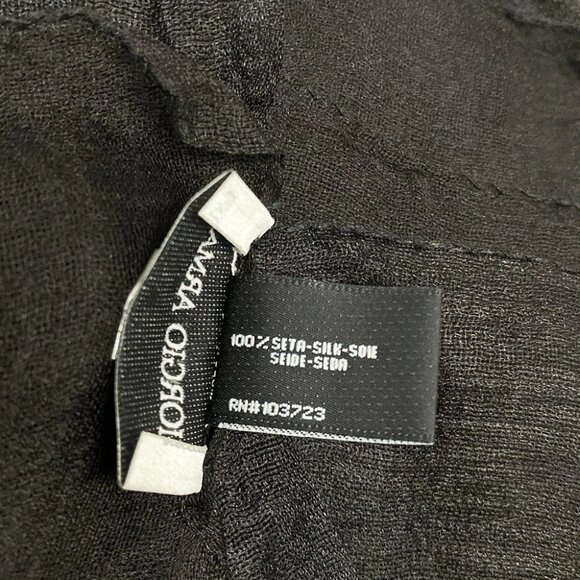 Auth Burberry LONDON - Navy Red Multi Cashmere Scarf - Picture 5 of 5